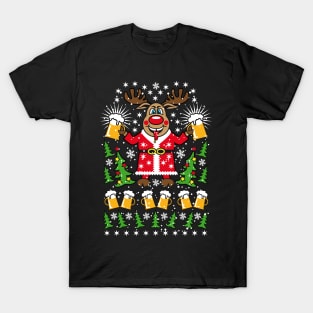 81 Reindeer Deer Rudolph Beer Santa T-Shirt